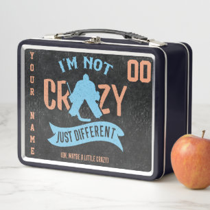 Customisable Funny Hockey Goalie Lunch Box