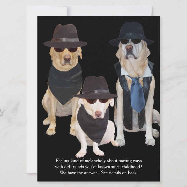 Customisable Funny Labs Graduation Party Invitation (Front)