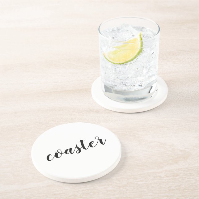 Customisable Funny Literal Word Coaster (Side)