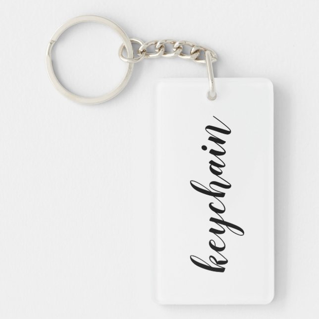 Customisable Funny Literal Word Key Ring (Front)