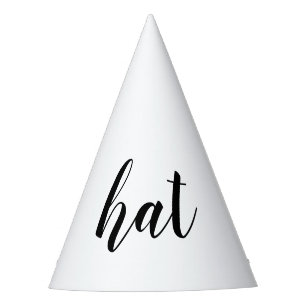 Customisable Funny Literal Word Party Hat