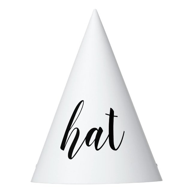 Customisable Funny Literal Word Party Hat (Front)