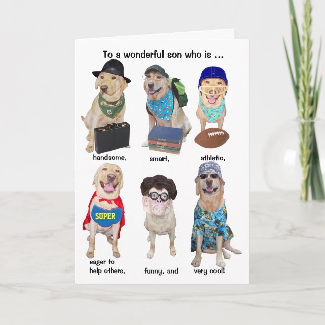 Customisable Funny Male Relative Card (Front)