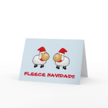 Customisable funny Sheep Christmas card