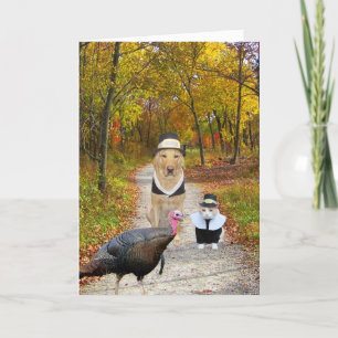 Customisable Funny Thanksgiving Holiday Card