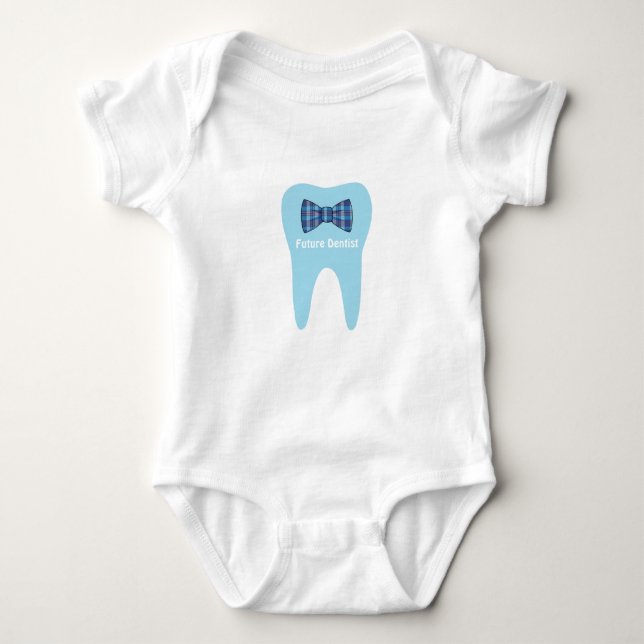 Customisable "Future Dental Hygienist" Baby Outfit Bodysuit (Front)