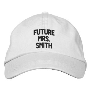 Customisable Future Mrs (Bride's New Name) Embroidered Hat