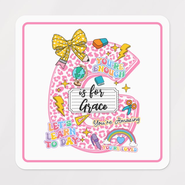 Customisable “G is for” Alphabet Art – Inspiration (Design 1)