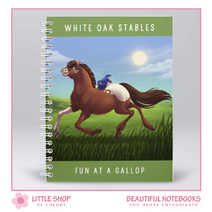 Customisable Galloping Appaloosa Horse Notebook