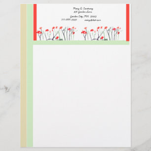 Customisable Garden Letterhead Template 1