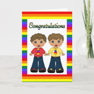 Customisable Gay Engagement or Wedding Card