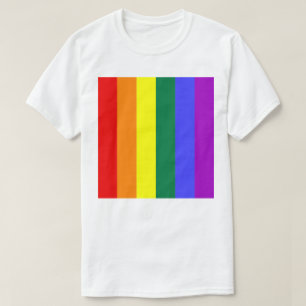 Customisable Gay Pride Rainbow Flag Add an Image T-Shirt