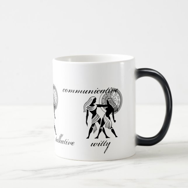 Customisable Gemini traits Greek-style Zodiac Magic Mug (Right)