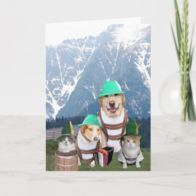 Customisable German Birthday for Anyone from Group Card (Front)