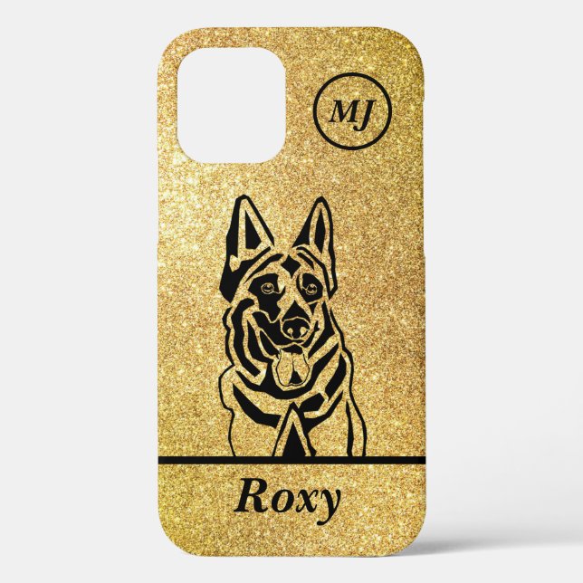 Customisable German Shepherd Lovers iPhone Case (Back)