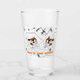 Customisable ghostly web Halloween spider Glass