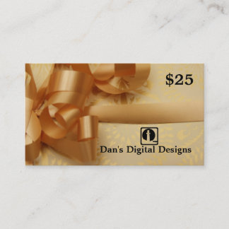 Customisable Gift Card