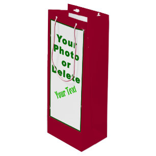 Customisable Gift Wrap Bags with Your Photo, Text