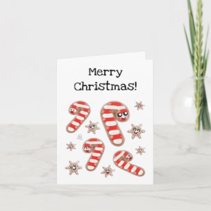 Customisable Ginger Bread - Merry Christmas Card