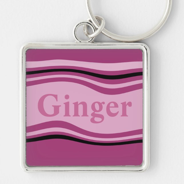 Customisable Ginger Key Ring (Front)