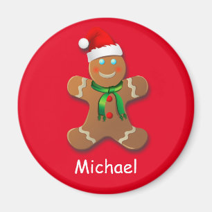 Customisable Gingerbread Man Magnet