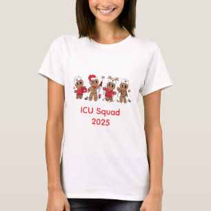 Customisable Gingerbread Medical Team Christmas T-Shirt