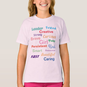 Customisable "Girl" Adjective T-Shirt