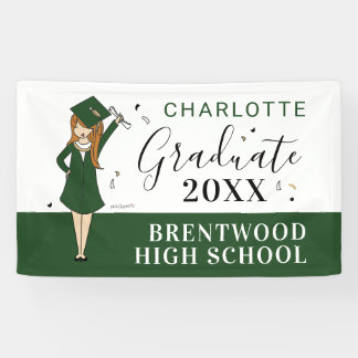 Customisable Girl Avatar | High School Graduation  Banner