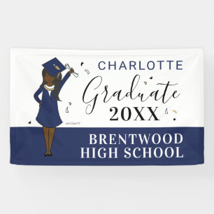 Customisable Girl Avatar   High School Graduation  Banner