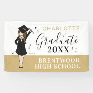 Customisable Girl Avatar   High School Graduation  Banner