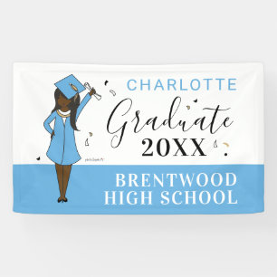 Customisable Girl Avatar   High School Graduation  Banner