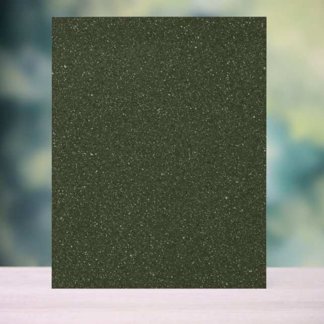 Customisable Glitter Moss Green Acrylic Sign (Neutral)