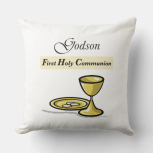 Customisable, Godson First Communion Chalice Cushion
