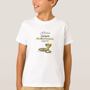 Customisable, Godson First Communion Chalice T-Shirt