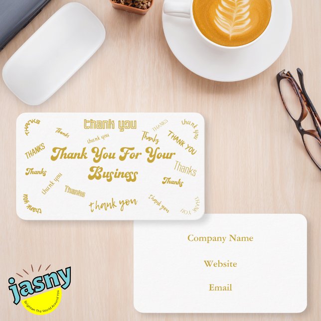 Customisable Gold and White "Thank You" Insert (Creator Uploaded)