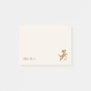 Customisable Golden Retriever Lovers Birthday Gift Post-it Notes
