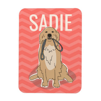 Customisable Golden Retriever Magnet