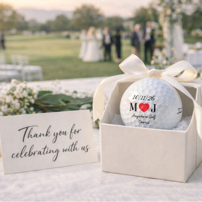 Customisable Golf Course Wedding Favours Gifts  Balls (Creator Uploaded)