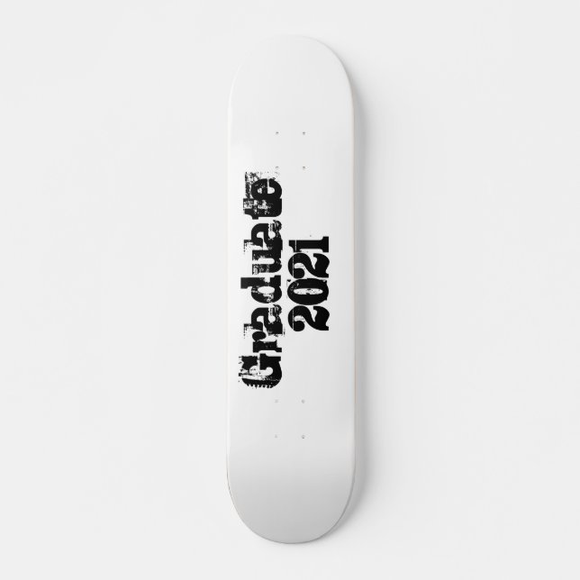 Customisable Graduation 2021 Trending Cool Skateboard (Front)