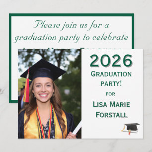 Customisable Graduation Invitation