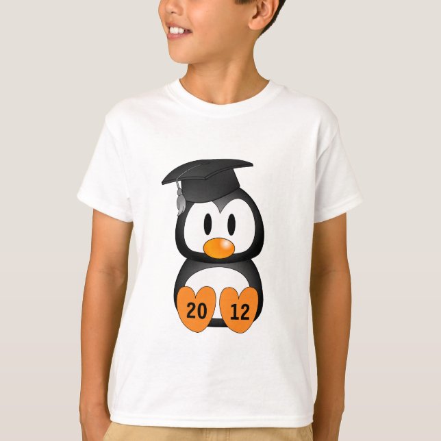Customisable Graduation Penguin T-Shirt (Front)