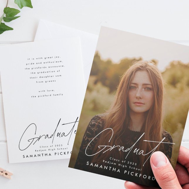 Customisable Graduation Photo Post Graduate Announcement (Creator Uploaded)