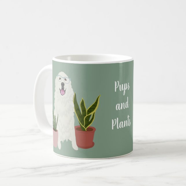 Customisable Great Pyrenees Coffee Mug (Front Left)