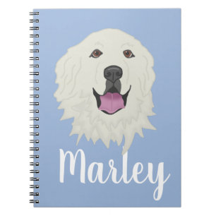 Customisable Great Pyrenees Notebook