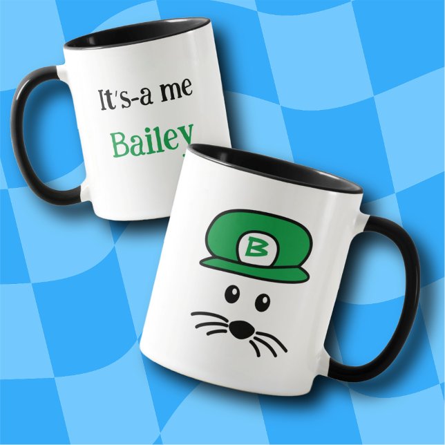 Customisable Green Cap Little Mouse Mug (Creator Uploaded)