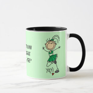 Customisable Green Cheerleader Mug