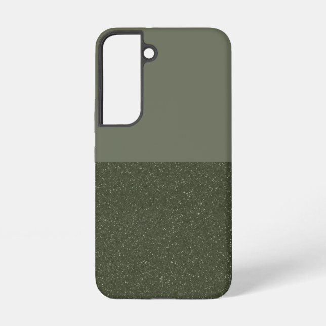 Customisable Green Duo-Tone Galaxy S22 Case (Back)