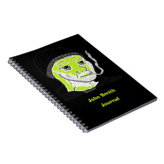 Customisable Green Martian Doomer Spiral Bound Notebook