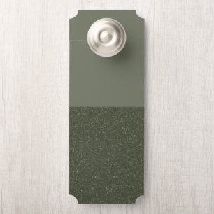 Customisable Green Speckled Door Hanger