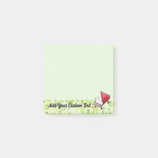 Customisable Green Splatter & Pencil Sketches Lime Post-it Notes
